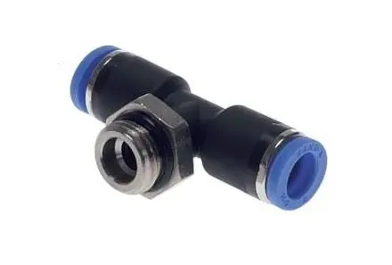 Wysoka jakość Trójnik wtykowy T 4 mm z gwintem zewnętrznym 1/4